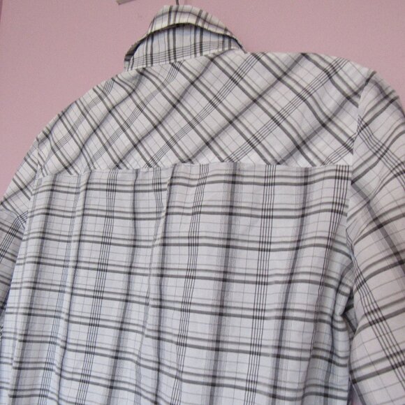 Esprit Women Blouse sz. 6, White Black, checked - Picture 5 of 9